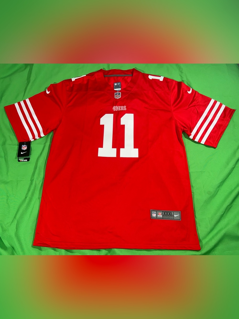 NFL Red Men’s Brandon Aiyuk #11 49ers Football Jersey